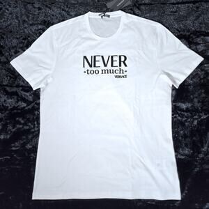 Versace Never Too Much T-Shirt White | Size 42 | MSRP $565